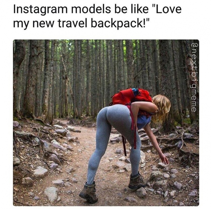 tree - Instagram models be "Love my new travel backpack!" bigmeme