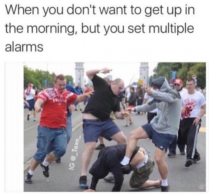 marvel hero memes - When you don't want to get up in the morning, but you set multiple alarms Ig