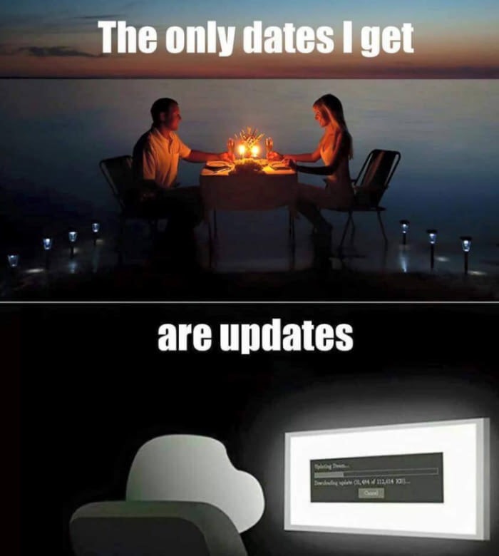 romantic dinner date - The only dates I get are updates Ckti Font