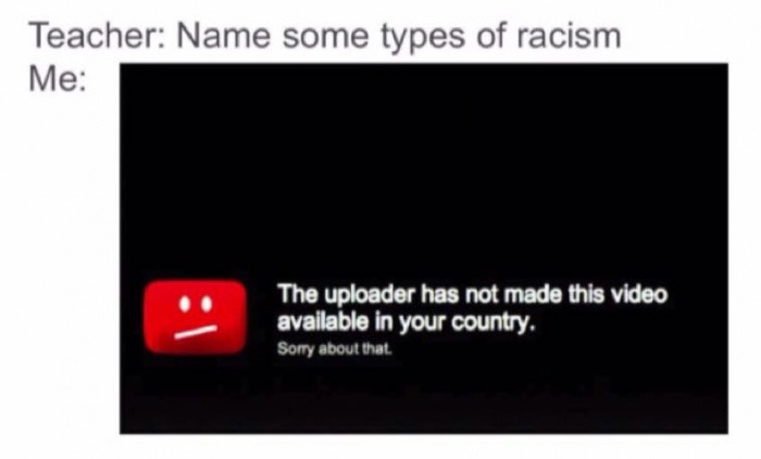 multimedia - Teacher Name some types of racism Me The uploader has not made this video available in your country. Sorry about that