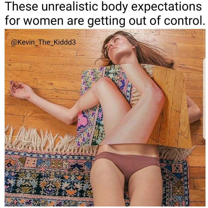 lingerie - These unrealistic body expectations for women are getting out of control.