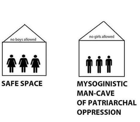 no girls allowed no boys allowed Safe Space Mysoginistic ManCave Of Patriarchal Oppression
