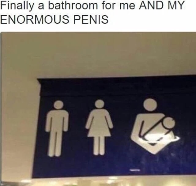 meme stream - finally a bathroom for me and my enormous - Finally a bathroom for me And My Enormous Penis