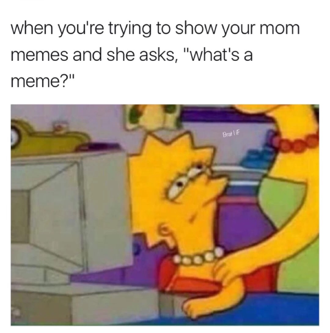 meme stream - you show your mom a video meme - when you're trying to show your mom memes and she asks, "what's a meme?" Bratli