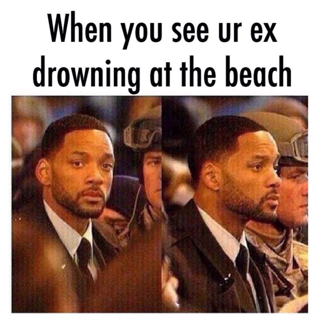 someone waves at me on messenger - When you see ur ex drowning at the beach