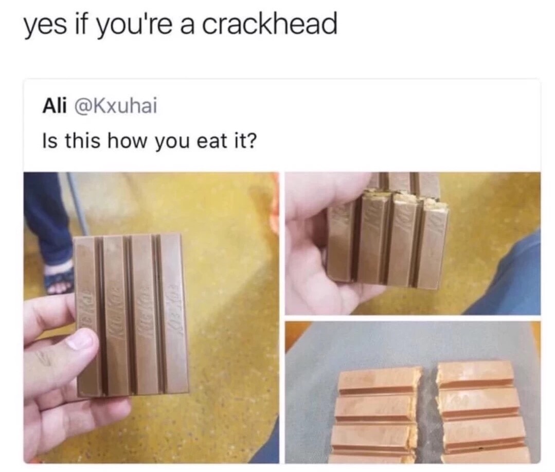 memes - wood - yes if you're a crackhead Ali Is this how you eat it? E
