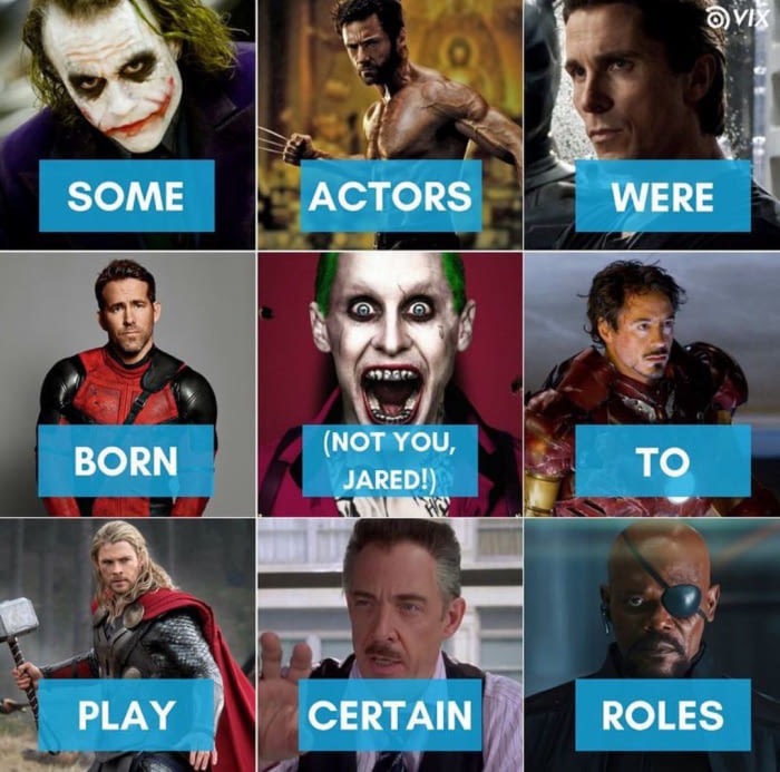 edgy meme of memes on actors - avy Some Actors Were Born Not You, Jared! To Play Certain Roles