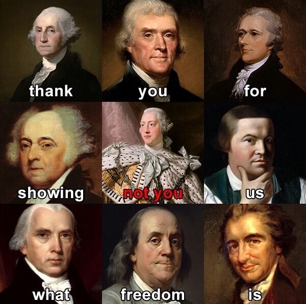 memes - us 4th of july meme - thank you for showing not yo us what freedom