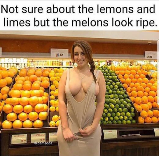 meme - big melons meme - Not sure about the lemons and limes but the melons look ripe. wcamsoda