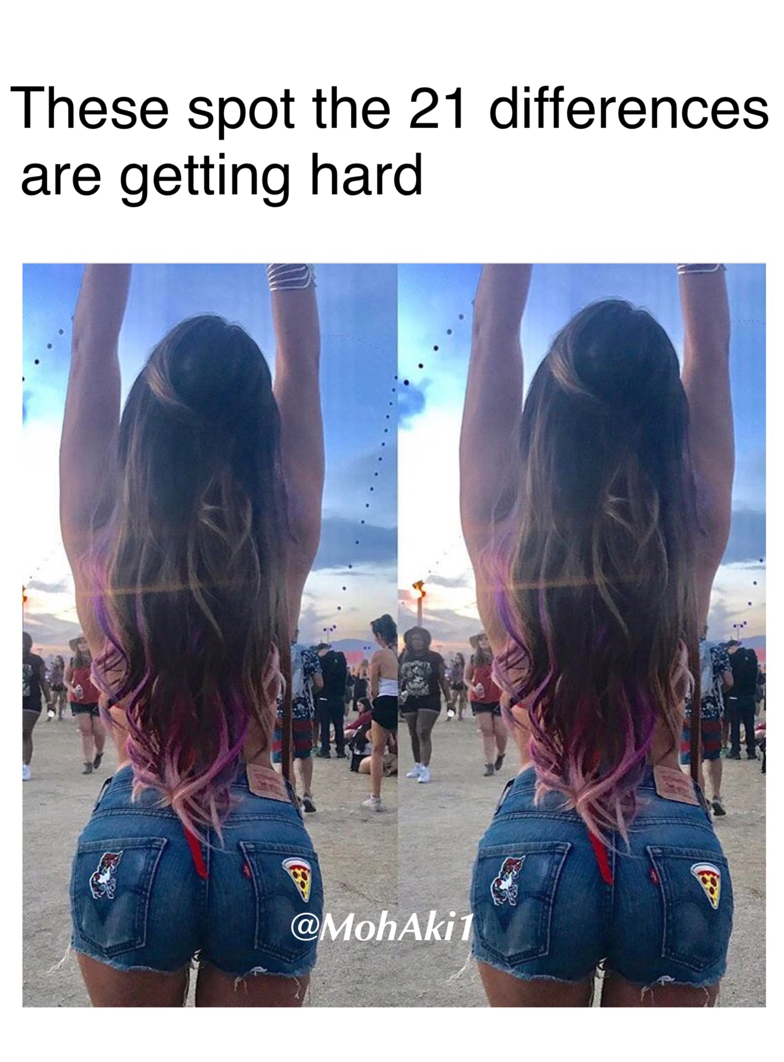 meme - long hair - These spot the 21 differences are getting hard