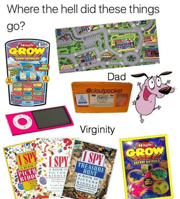 games - Where the hell did these things go? 90 por agie Gro Grow Capsules Dad Kind Please Rewind Virginity Magic 00 I Spy 10 I Spy Mpi Safari Animals Treasure Hunt Pictu Biddy A Book O Pictur Riddlf Picture Ridolls The Sea was