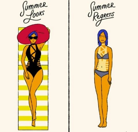 funny hot summer cartoon - Iummer Summer U Regrets S