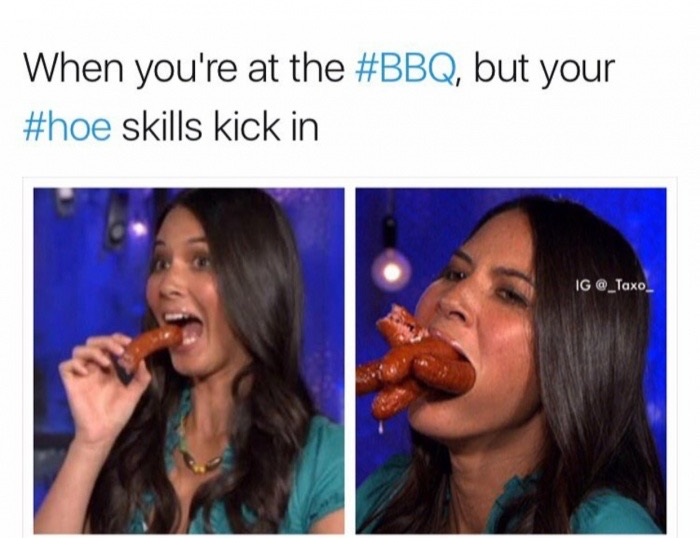 hoe skills meme - When you're at the , but your skills kick in Ig