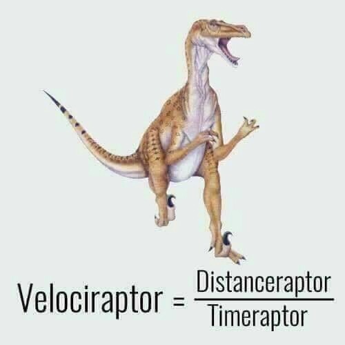 calm down einstein meme - Velociraptor Timeraptor Distanceraptor