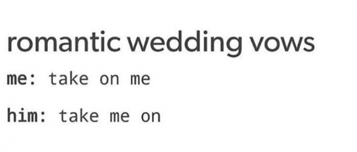 Cute wedding vows