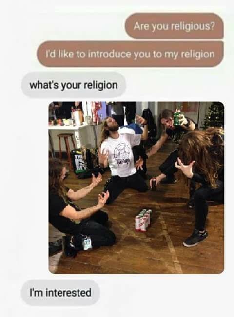 DM about religion but it is worshiping a 6 pack of beer.