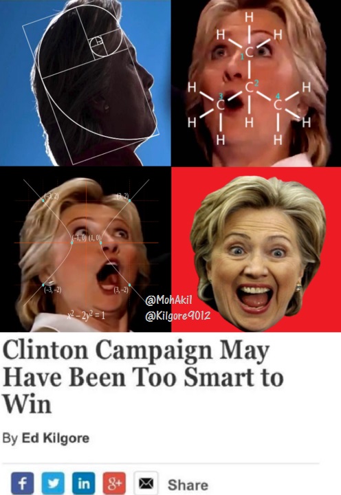 smile - 1,0 1,01 Clinton Campaign May Have Been Too Smart to Win By Ed Kilgore f in 8
