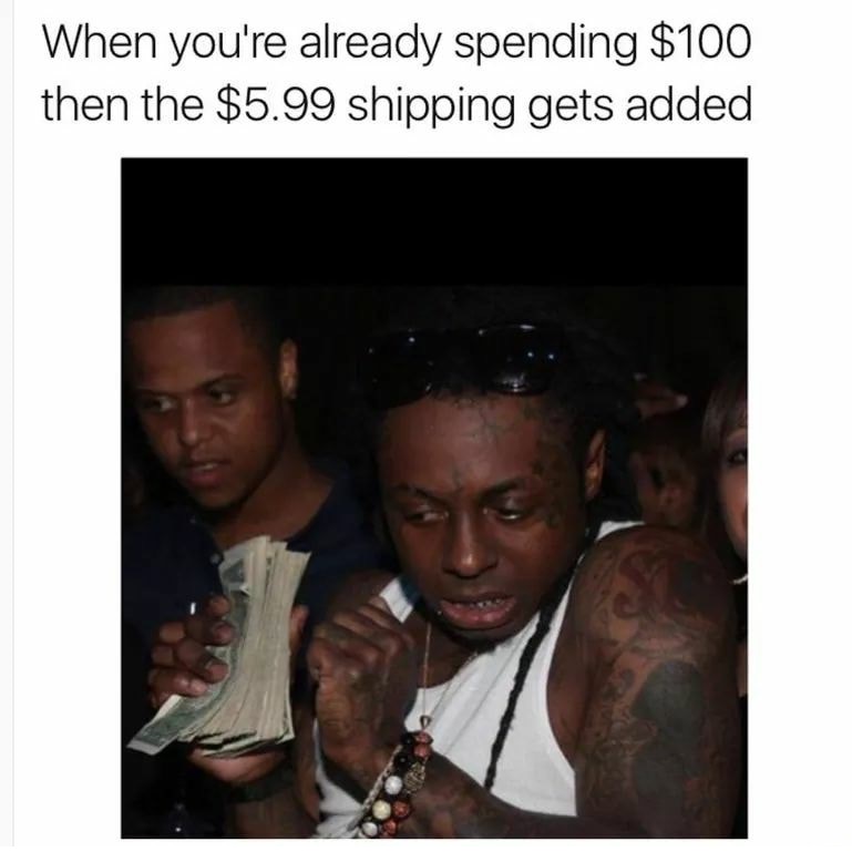 lil wayne stingy - When you're already spending $100 then the $5.99 shipping gets added