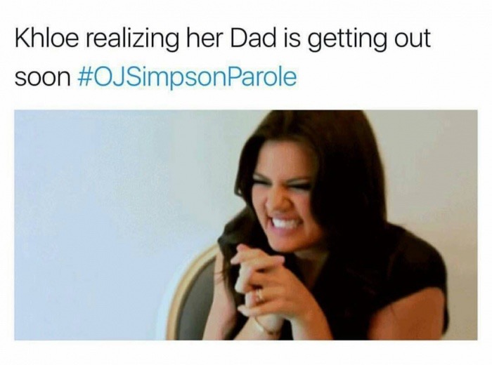 media - Khloe realizing her Dad is getting out soon