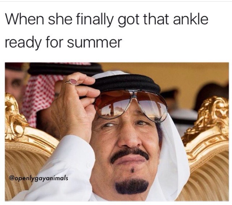 When she finally got that ankle ready for summer