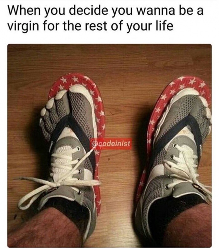 cursed shoes - When you decide you wanna be a virgin for the rest of your life