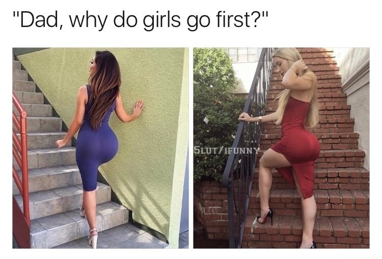 thigh - "Dad, why do girls go first?" SlutIfunny