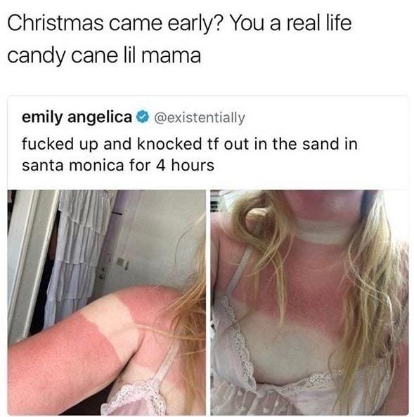 people lived in ancient egypt - Christmas came early? You a real life candy cane lil mama emily angelica fucked up and knocked tf out in the sand in santa monica for 4 hours