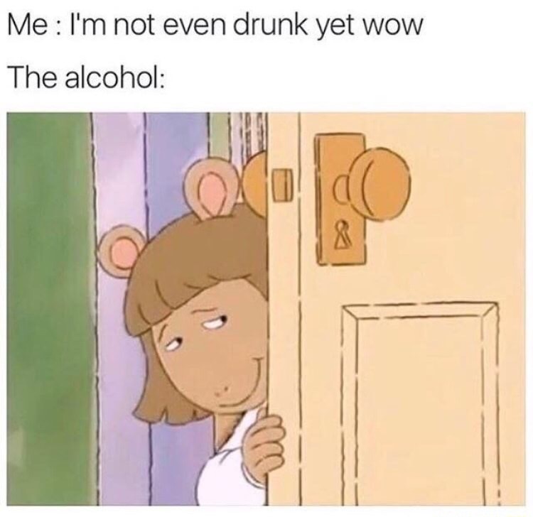 meme - i m not even drunk meme - Me I'm not even drunk yet wow The alcohol