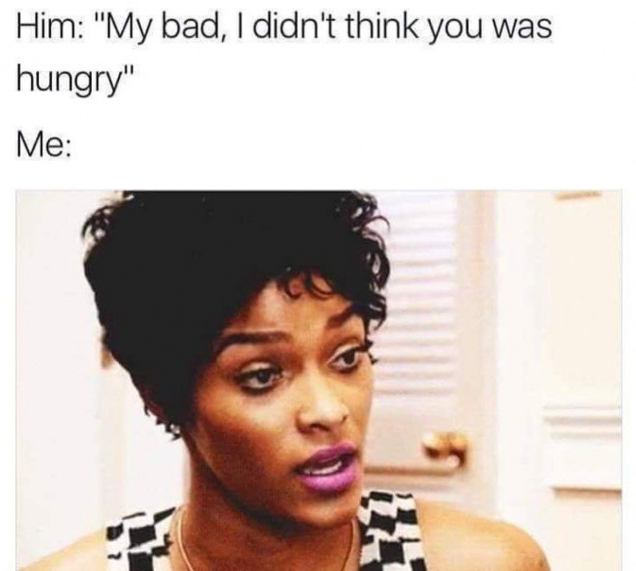 joseline hernandez fight gif - Him "My bad, I didn't think you was hungry" Me