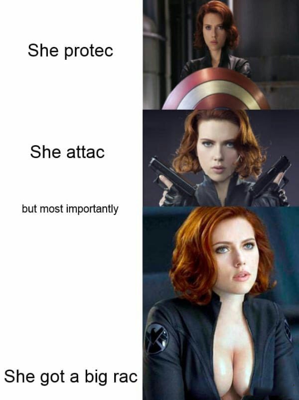 best superpower - She protec She attac but most importantly She got a big rac
