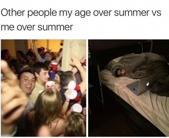 Other people my age over summer vs me over summer