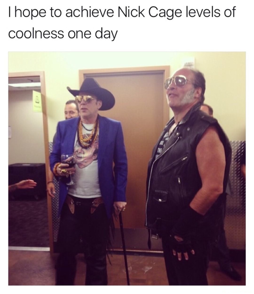 nicolas cage guns n roses - Thope to achieve Nick Cage levels of coolness one day