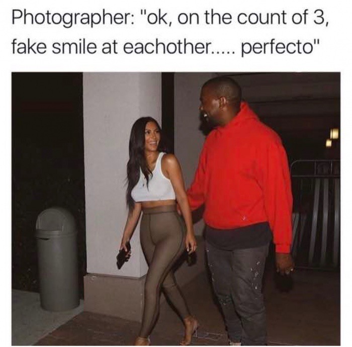 Kim Kardashian - Photographer "ok, on the count of 3, fake smile at eachother.... perfecto"