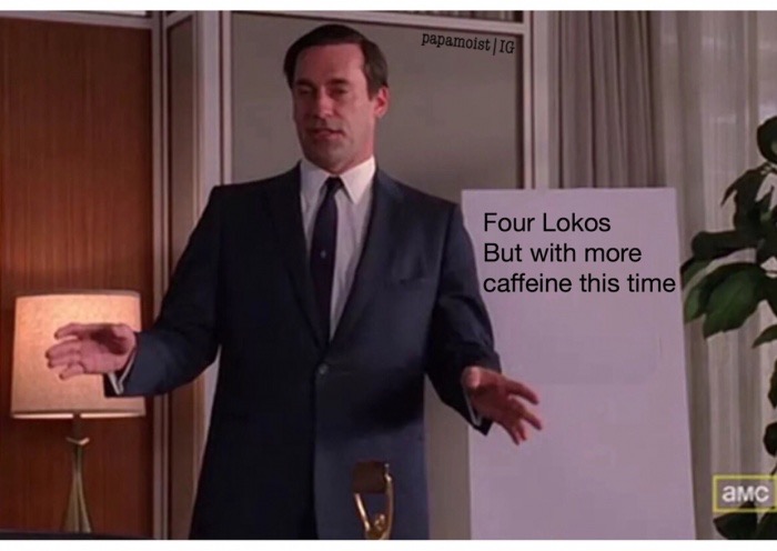 don draper life cereal meme - papamoist Ig Four Lokos But with more caffeine this time