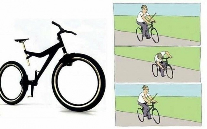 Savage memes - of a bike wheel meme