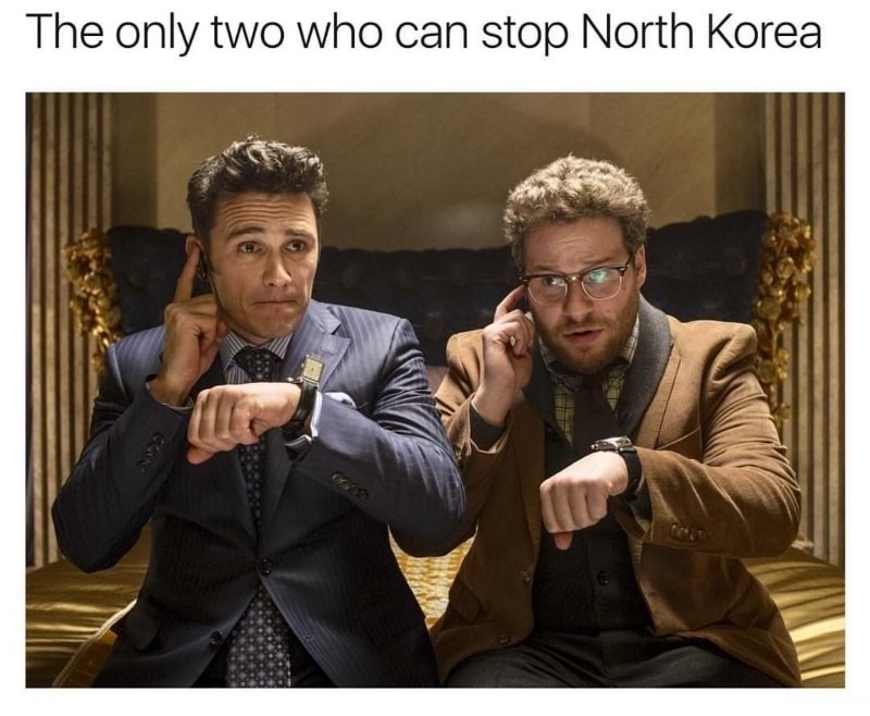 james franco and seth rogen - The only two who can stop North Korea