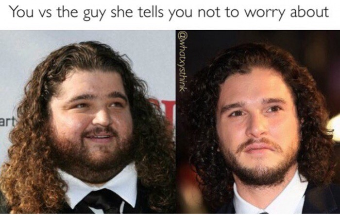 memes - jorge garcia - You vs the guy she tells you not to worry about art