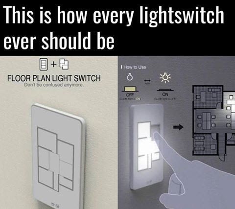 memes - electronics - This is how every lightswitch ever should be 3 I How to Use Floor Plan Light Switch Don't be confused anymore