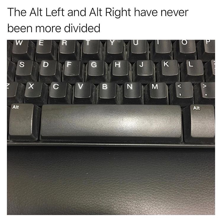 meme stream - space between alt right and alt left - The Alt Left and Alt Right have never been more divided W Sid M Alt Alt