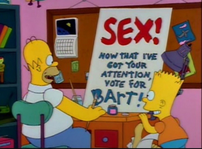 meme stream - sex now that i have your attention simpsons - Sex! Now That I'Ve Got Your Attention Yote For Battko