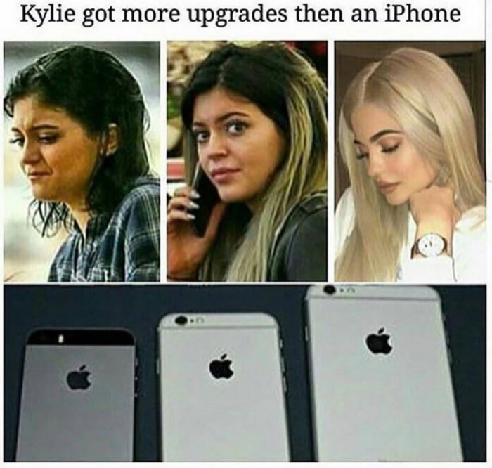 kylie jenner get more upgrades than a iphone - Kylie got more upgrades then an iPhone