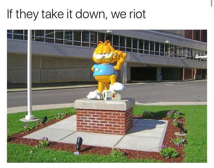 statue - If they take it down, we riot