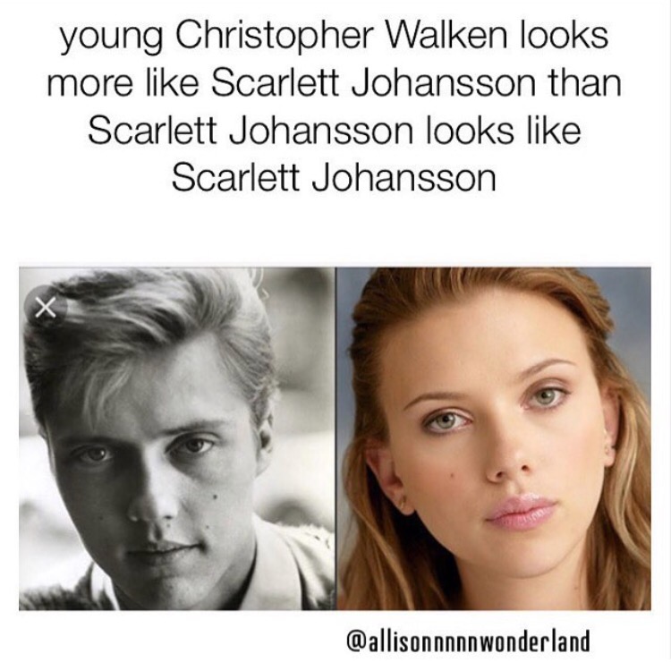 christopher walken 1965 - young Christopher Walken looks more Scarlett Johansson than Scarlett Johansson looks Scarlett Johansson