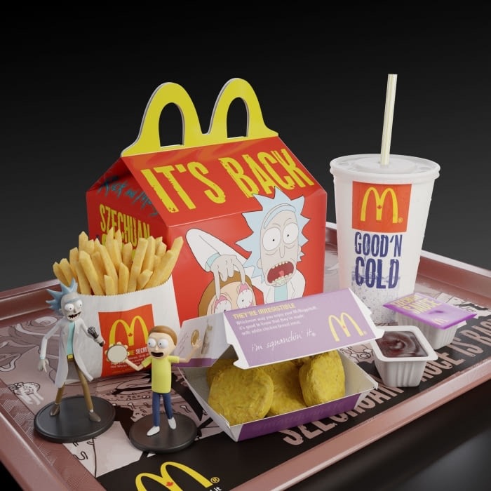 mcdonald's rick and morty happy meal - Cold They'Re Rest the Squand