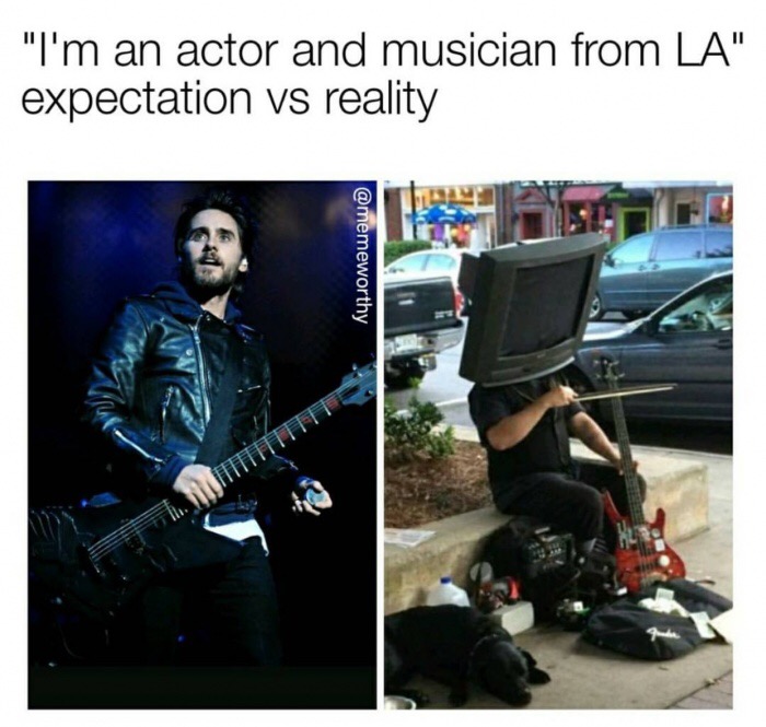 expectation vs reality actors - "I'm an actor and musician from La" expectation vs reality Ii Titt