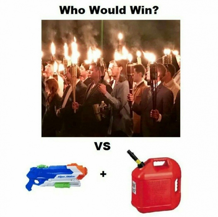 nazi tiki torches meme - Who Would Win?