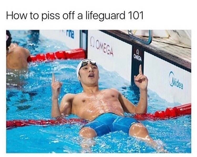 swimmer - How to piss off a lifeguard 101