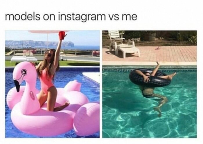 models on instagram vs me - models on instagram vs me Appy