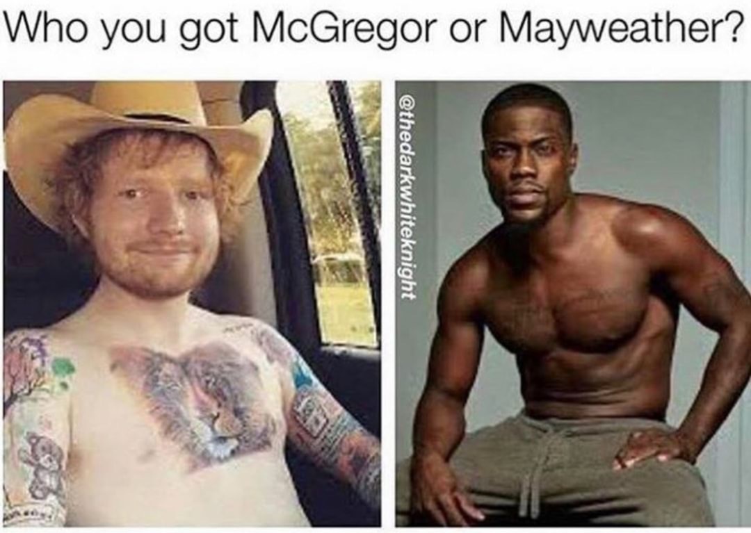 ed sheeran tattoos - Who you got McGregor or Mayweather?