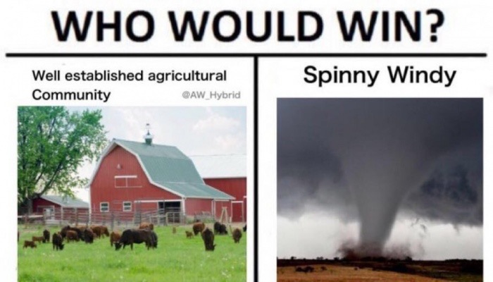 spinny windy - Who Would Win? Spinny Windy Well established agricultural Community QAW_Hybrid